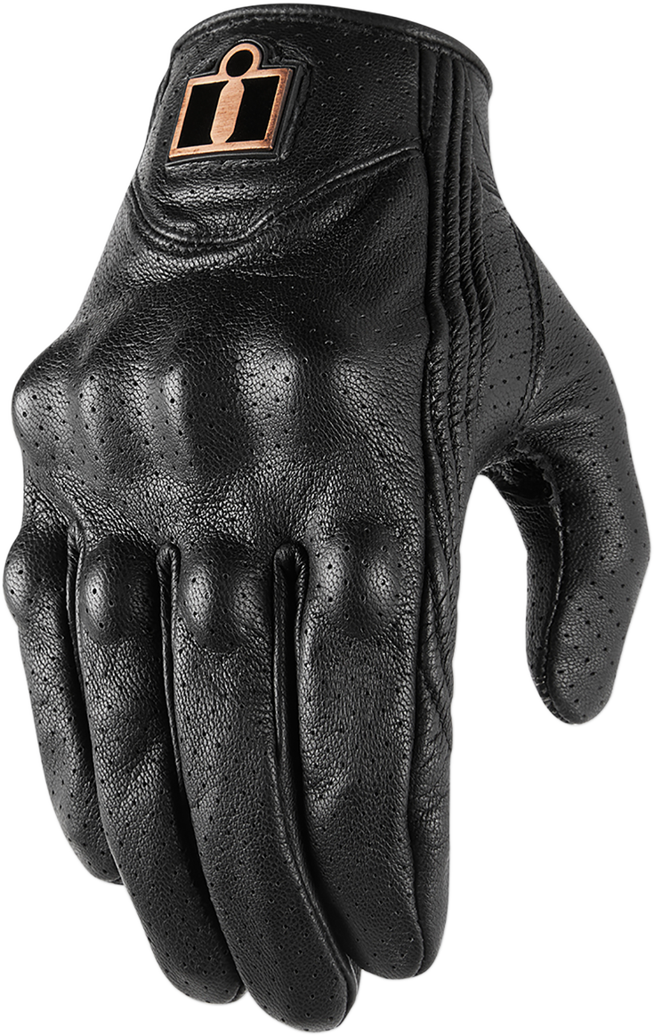 Adult - Icon Pursuit Classic™ Perforated Gloves - Black
