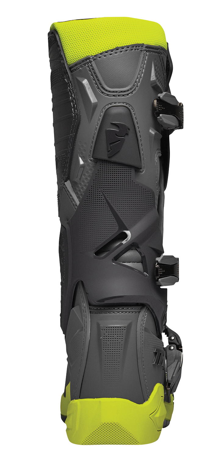 Adult - Thor Radial MX Boots - Gray/Fluorescent Yellow