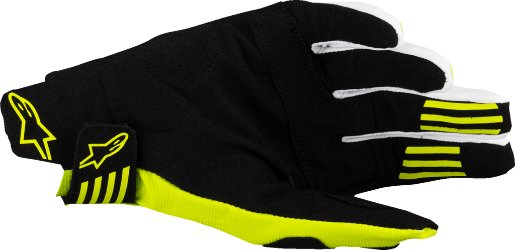 Adult - Alpinestars Techstar MX Gloves - Black/Fluo Yellow