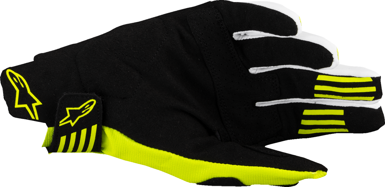 Adult - Alpinestars Techstar MX Gloves - Black/Fluo Yellow