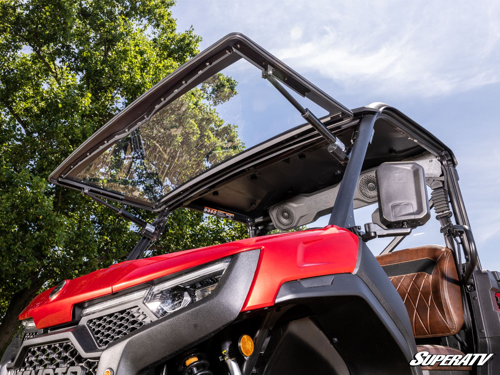 CFMOTO U10 PRO MAXDRIVE POWER FLIP WINDSHIELD