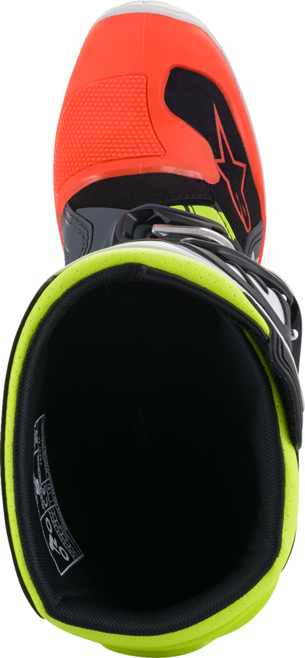 Youth - Alpinestars Tech 7S Boots - Black/Gray/Red/White/Yellow