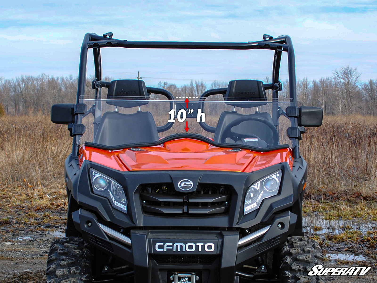 CFMOTO UFORCE 500 SCRATCH-RESISTANT HALF WINDSHIELD