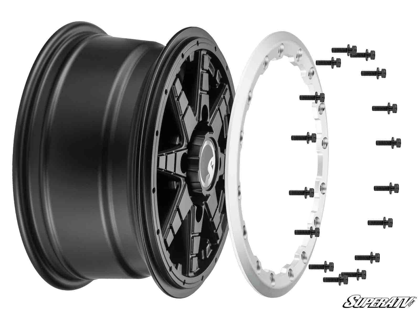 INTIMIDATOR TIRES 28X10X14 ON 14" HEALY LOCK SERIES WHEELS 4/137 PATTERN