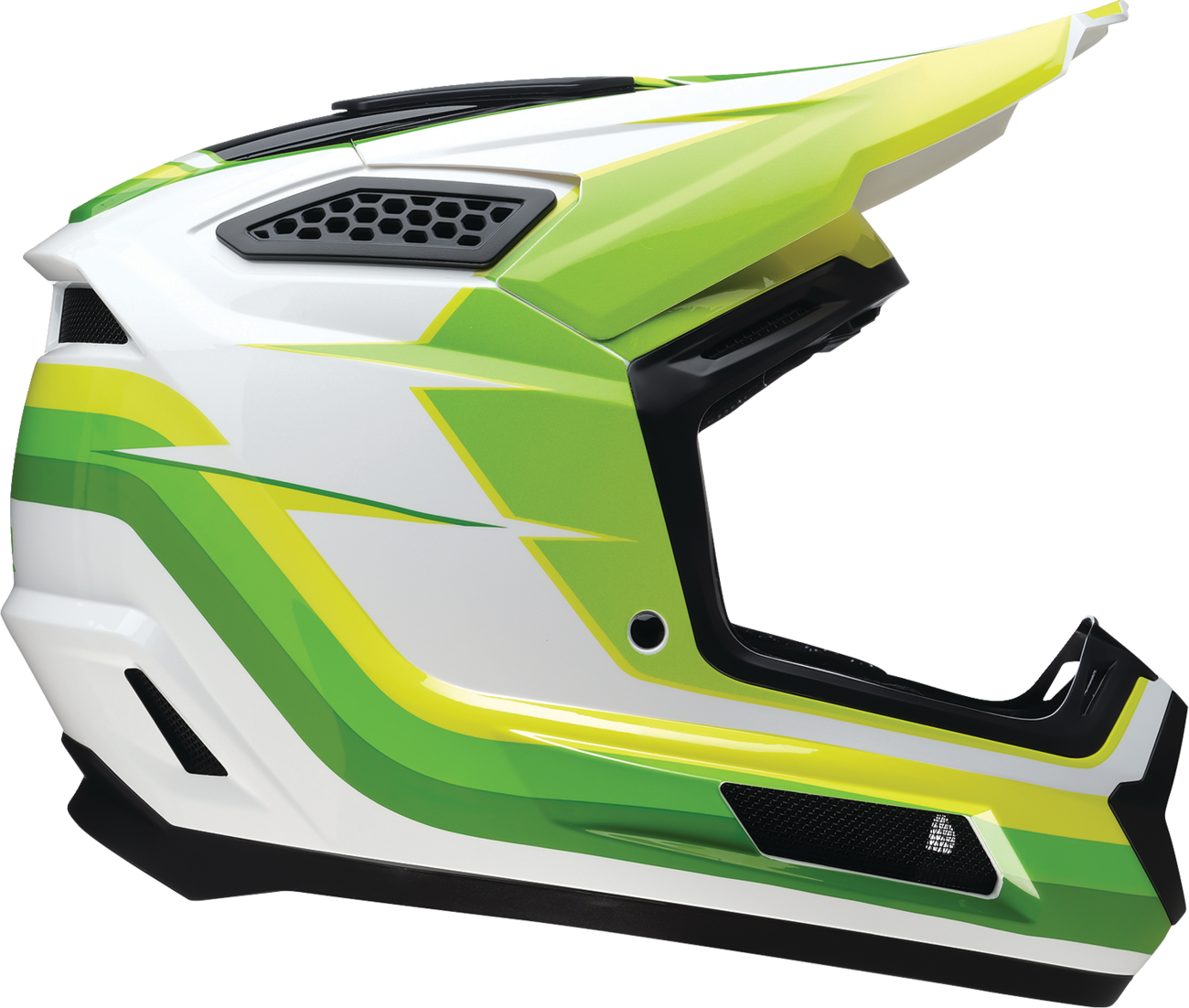 Adult - Z1R Dirt Maxx Vortex Helmet - White/Green