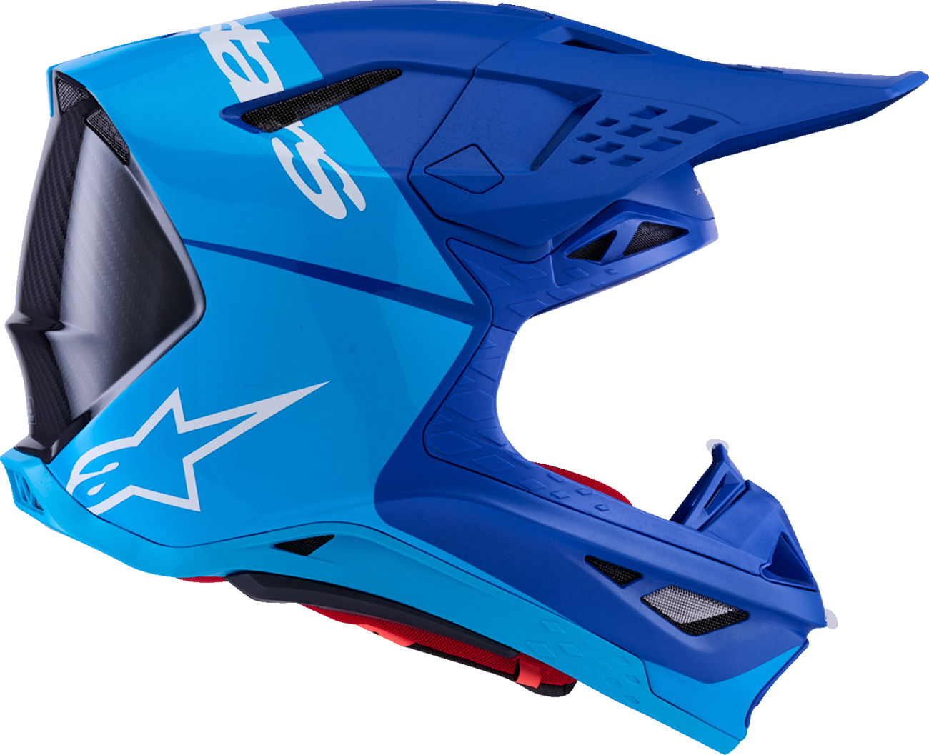 Adult - Alpinestars Supertech M10 Flood MIPS® Helmet - Blue/Black Carbon