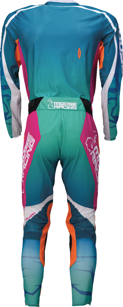 Adult - Moose Sahara Jersey - Teal/Orange/Pink