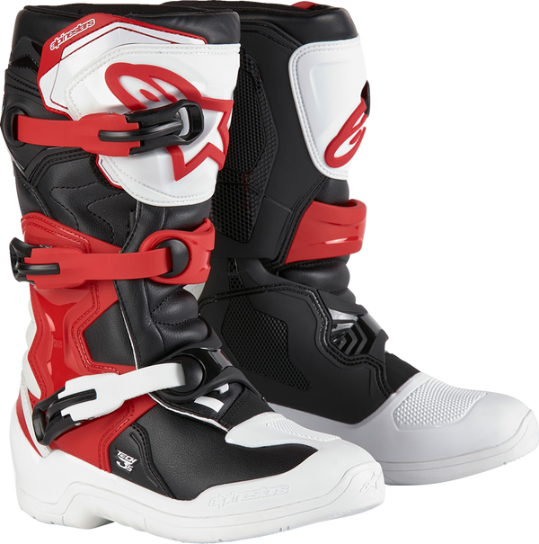 Youth - Alpinestars Tech 3S Boots — 34 - White/Black/Red