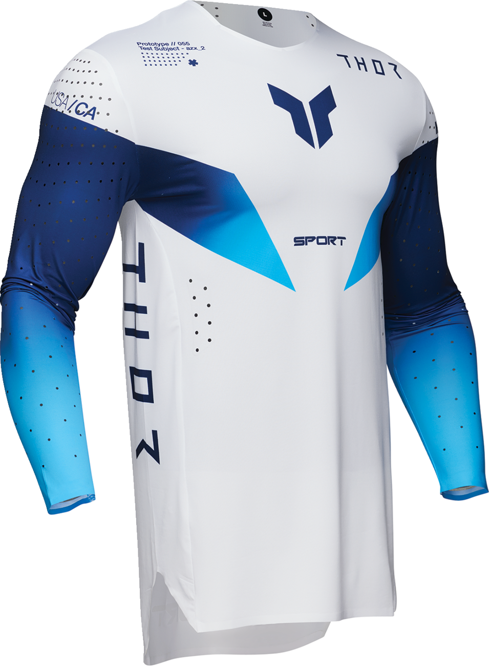 Adult - Thor Sportmode Strike Jersey — White/Blue/Navy