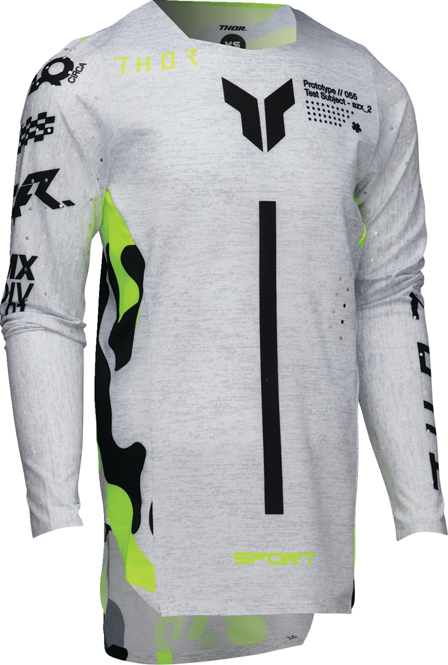Youth - Thor Sportmode Riot Jersey - White/Acid