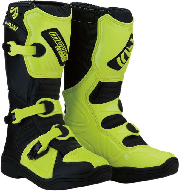 Youth - Moose M1.3™ Youth Boots - Black/Hi-Viz Yellow