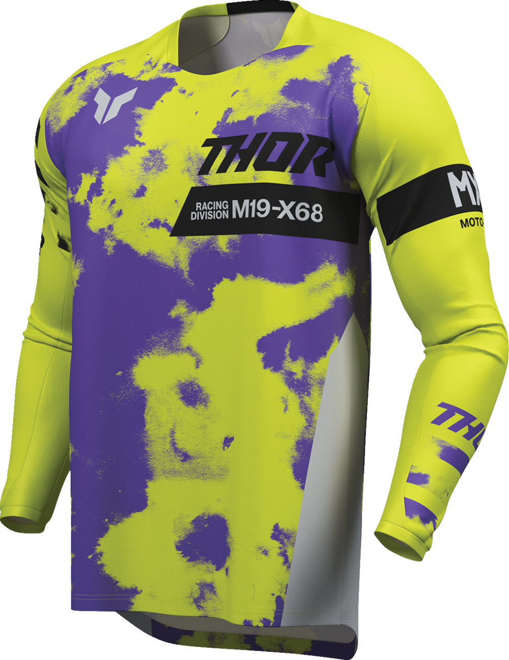 Adult - Thor Launchmode Bleach Jersey - Gray/Acid