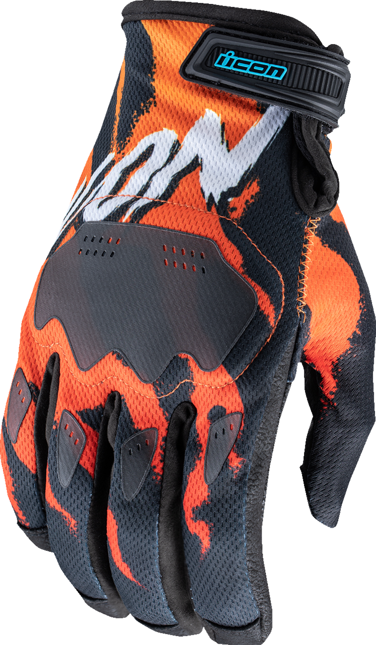 Adult - Icon Hooligan™ Rad Dawn Gloves - Orange