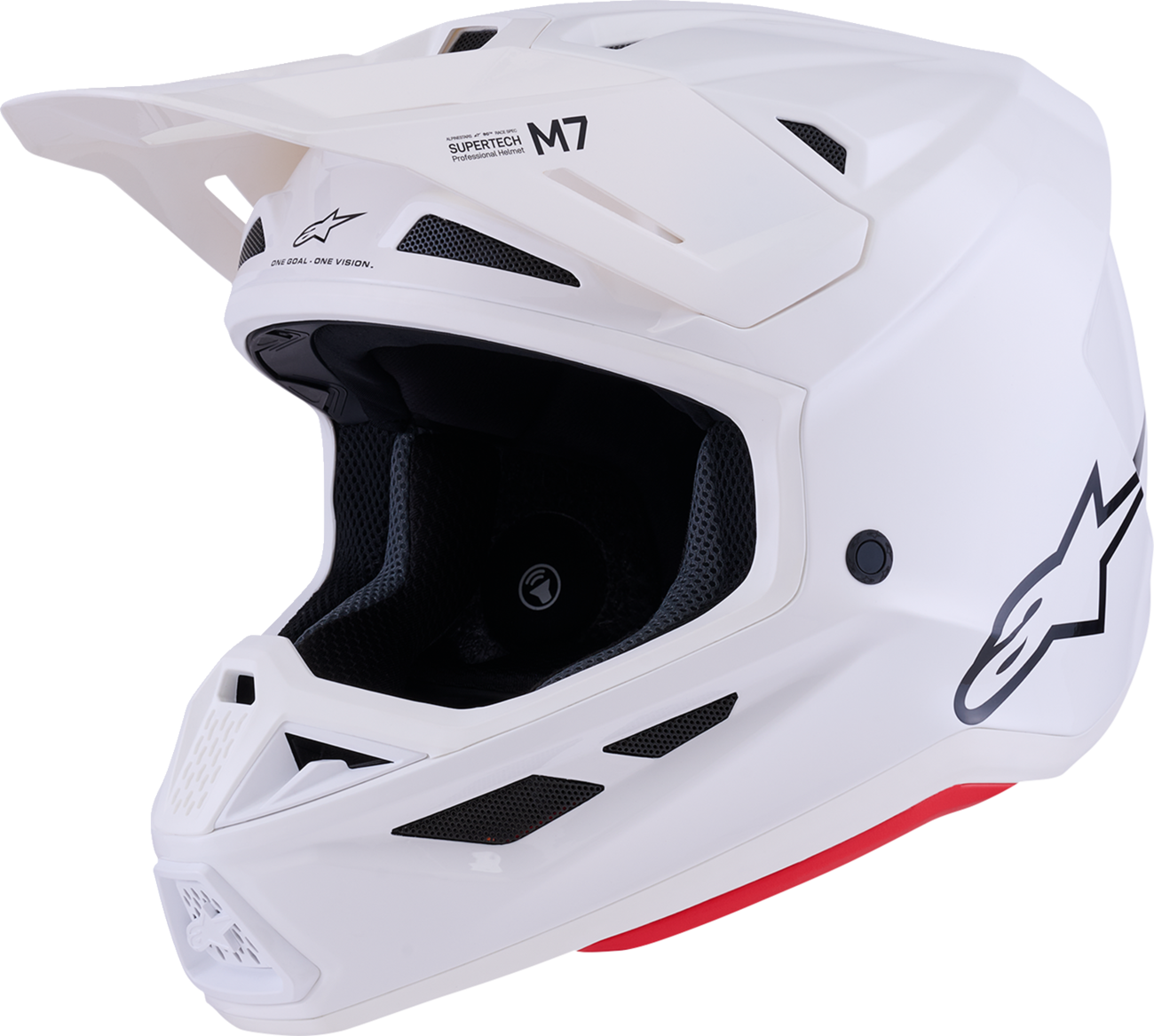 Adult - Alpinestars SM7 Solid Helmet - Gloss White