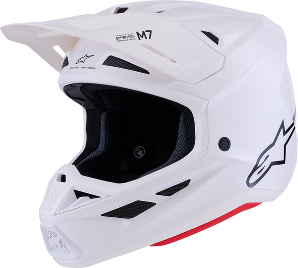 Adult - Alpinestars SM7 Solid Helmet - Gloss White