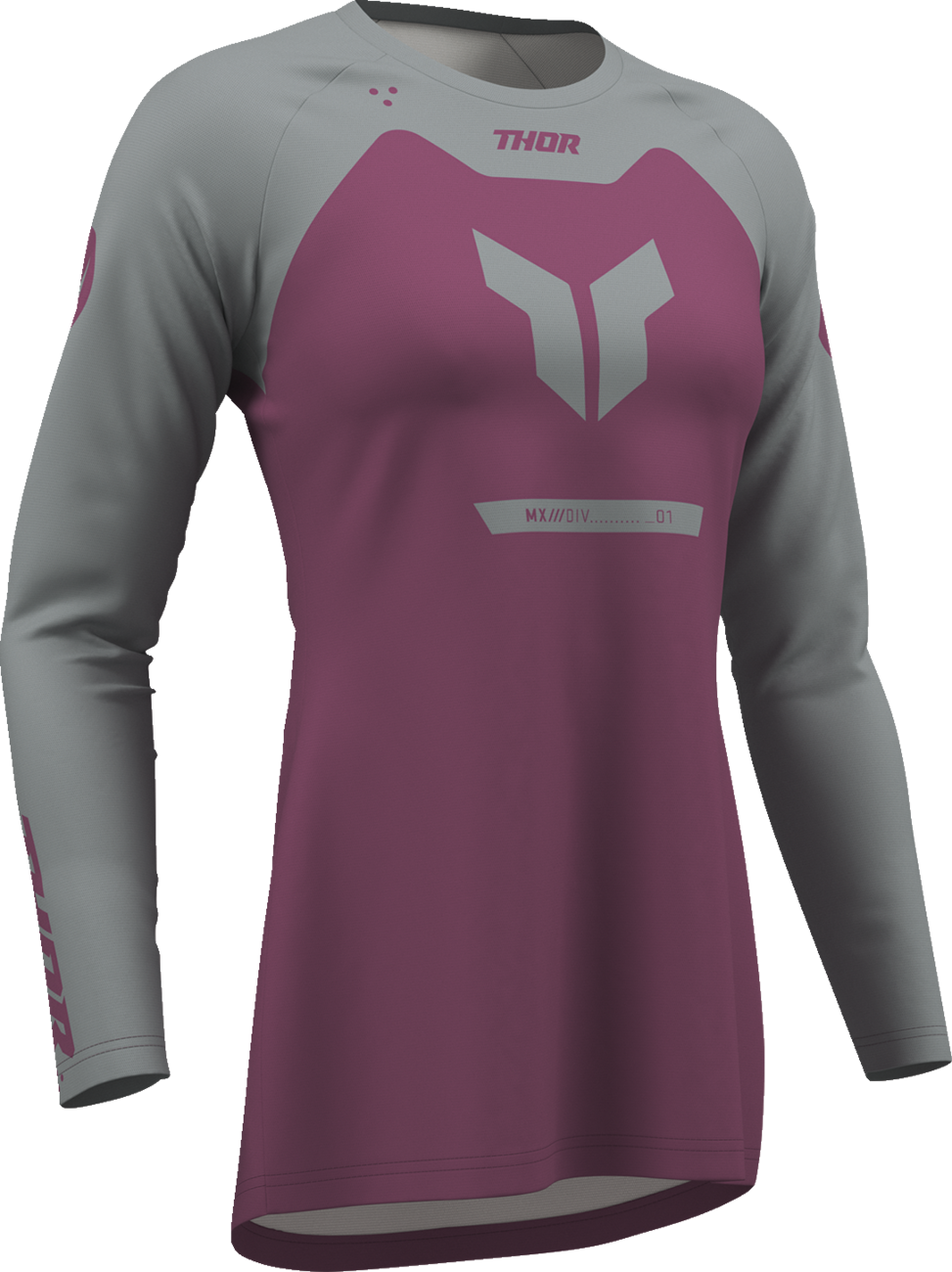 Adult - Thor Women's Ridemode Menace Jersey - Purple/Gray