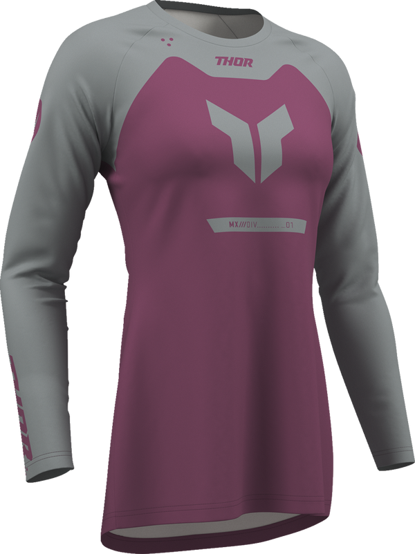 Adult - Thor Women's Ridemode Menace Jersey - Purple/Gray