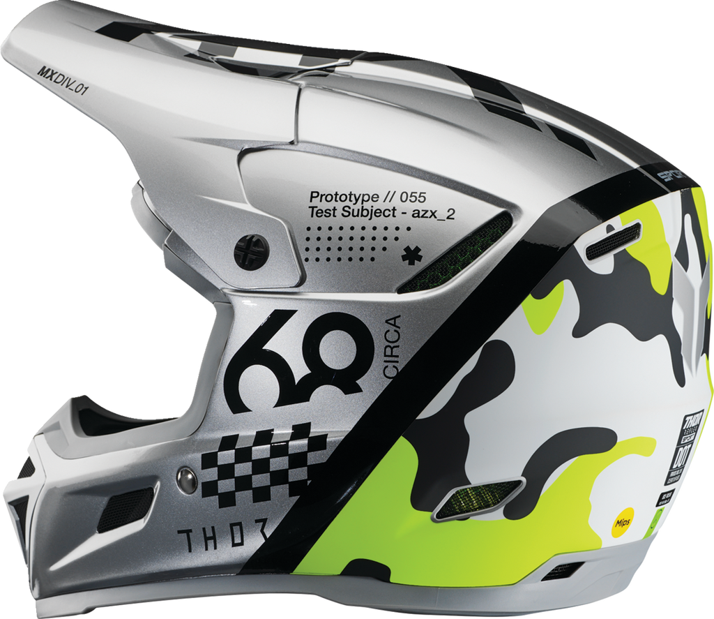 Adult - Thor Reflex Sport Riot MIPS® Helmet - Gray/Acid