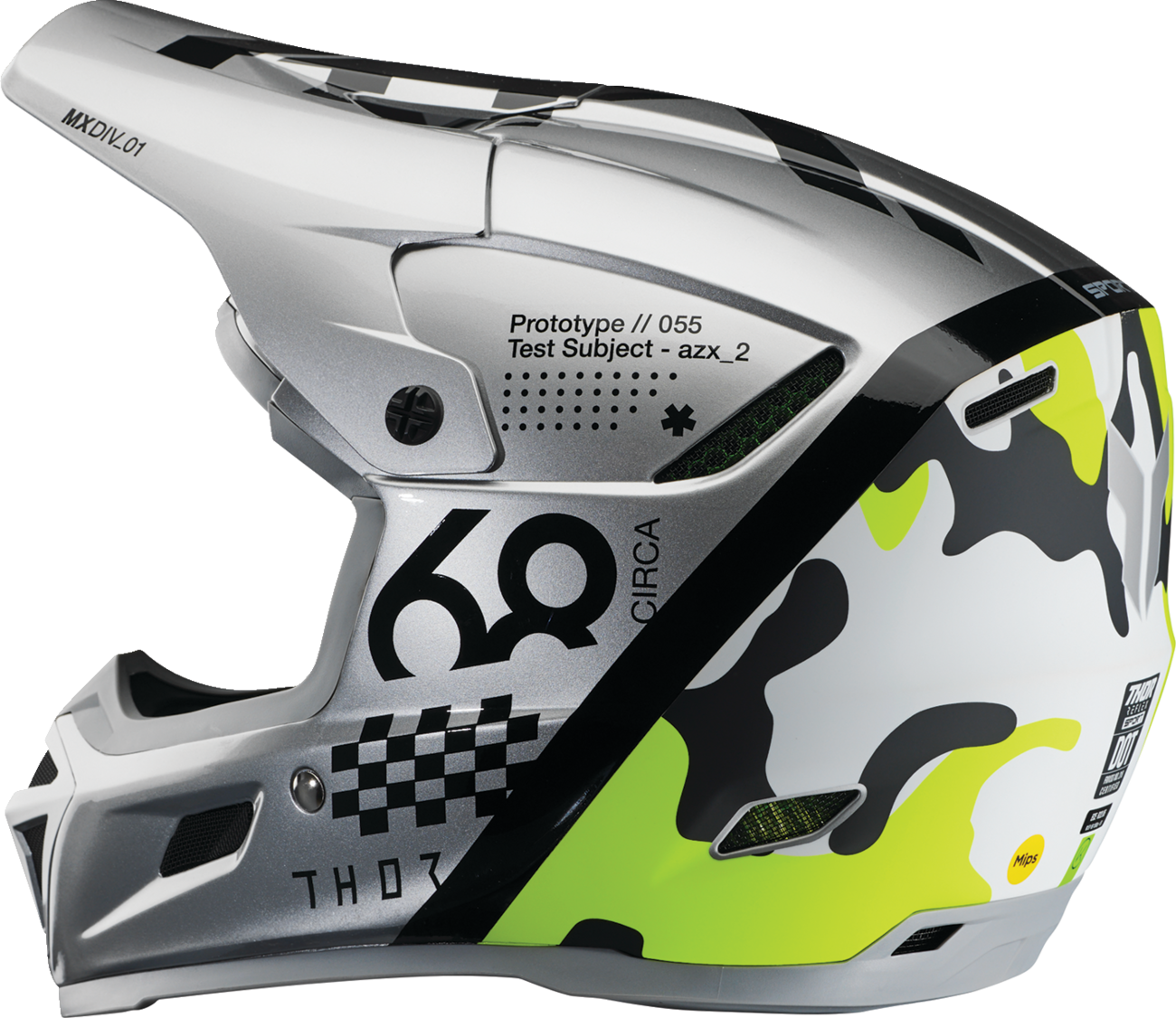 Adult - Thor Reflex Sport Riot MIPS® Helmet - Gray/Acid