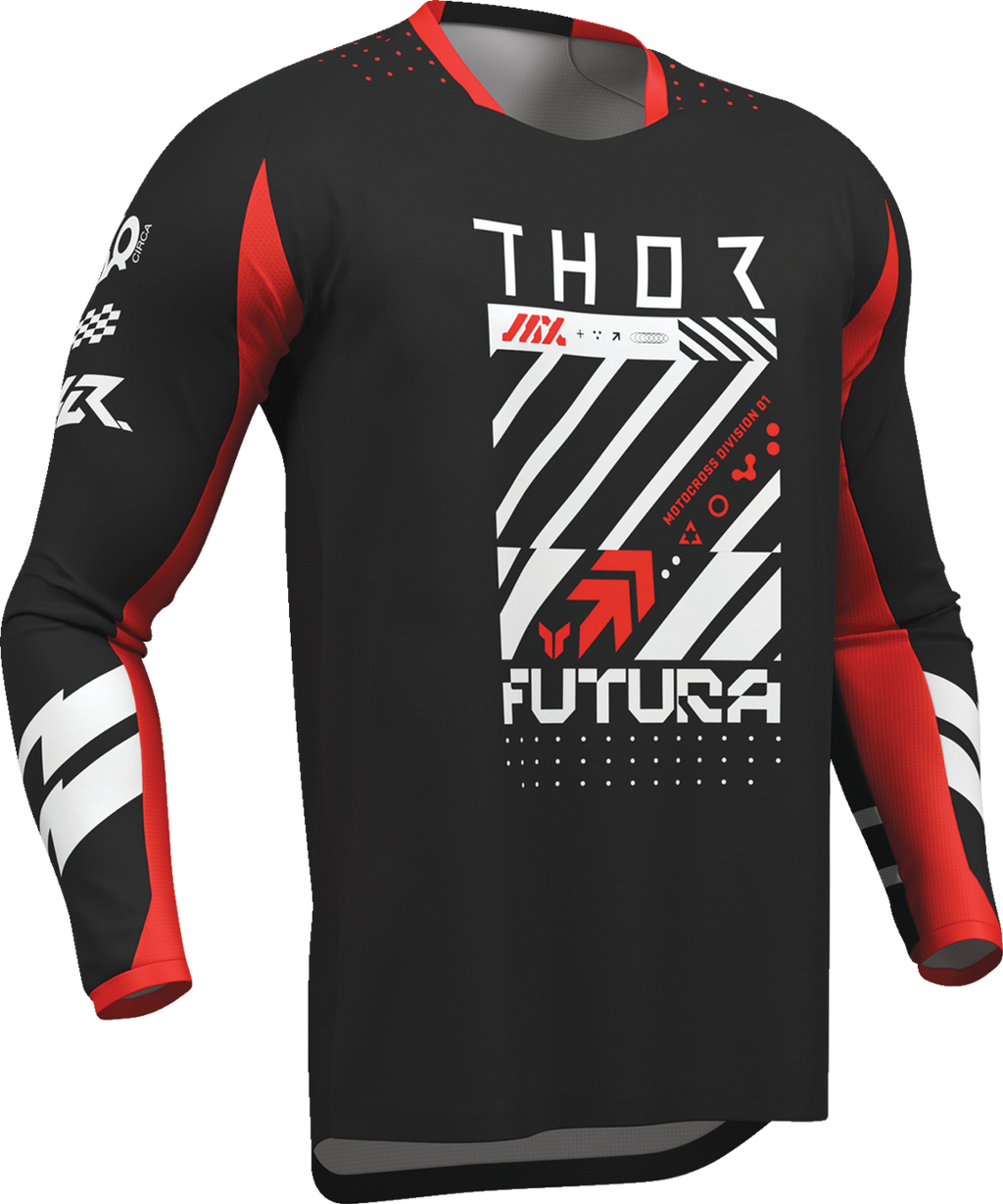 Youth - Thor Launchmode Futura Jersey - Black/Red
