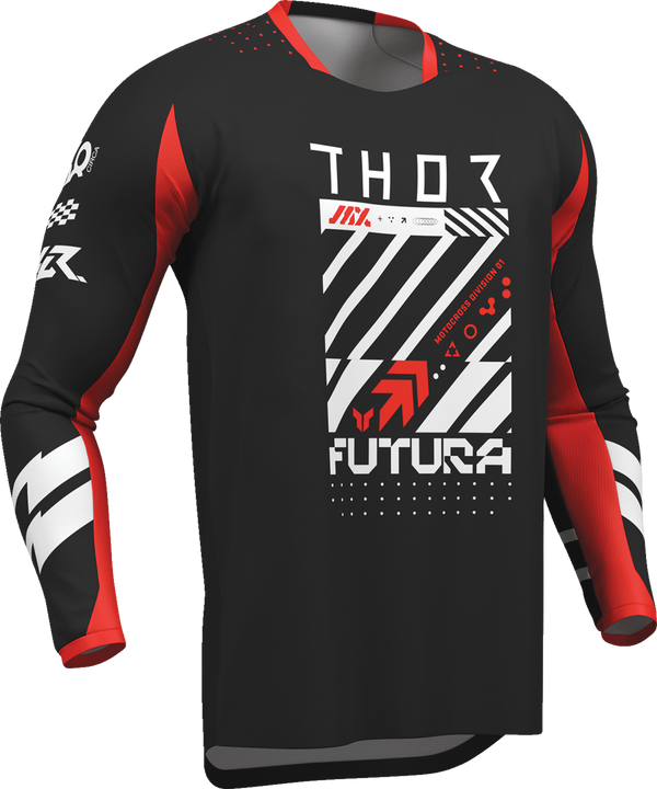 Youth - Thor Launchmode Futura Jersey - Black/Red