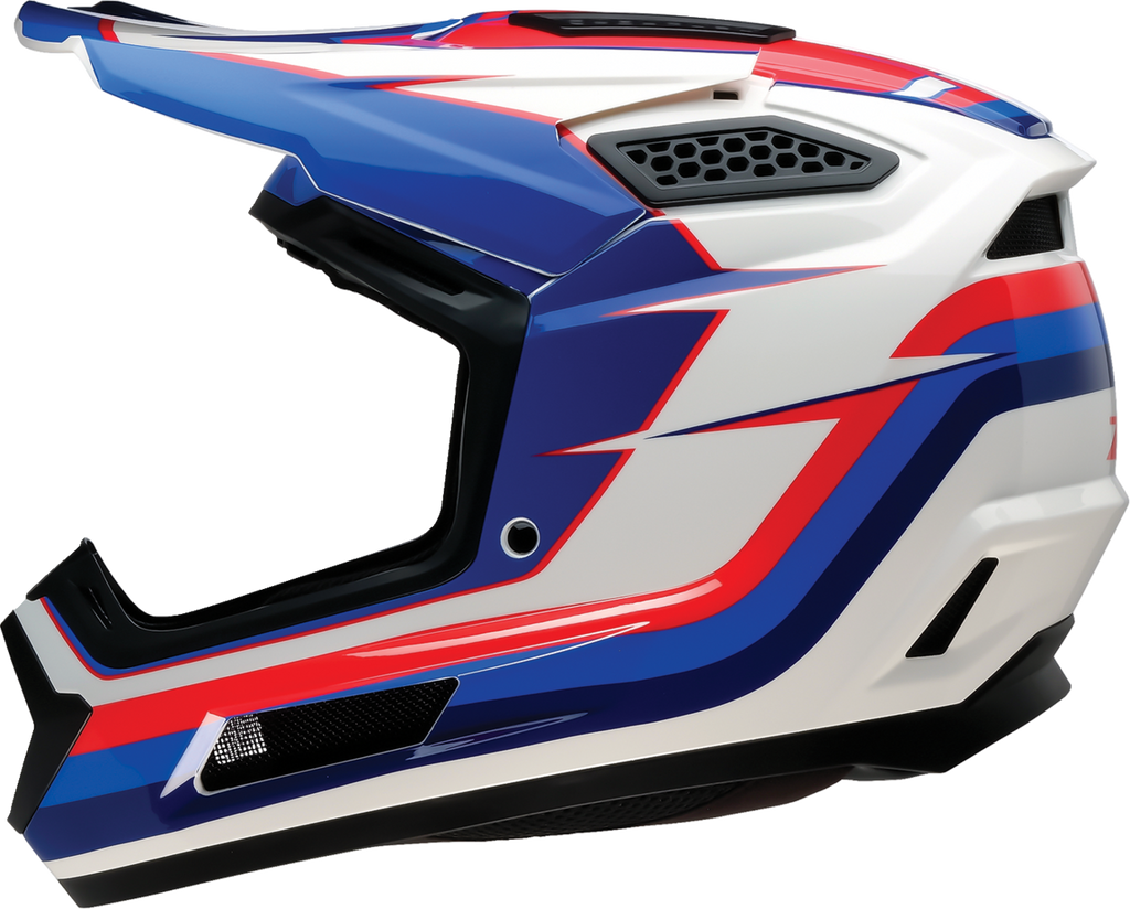 Adult - Z1R Dirt Maxx Vortex Helmet - Red/White/Blue