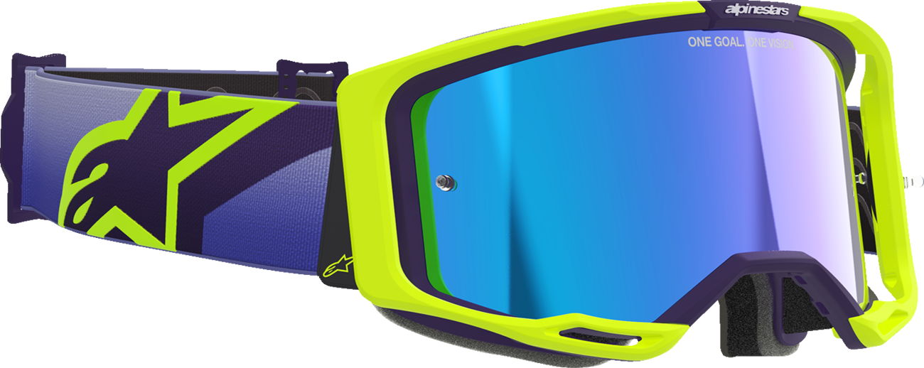 Alpinestars Vision 8 Goggle - Corp - Purple/Yellow Fluo