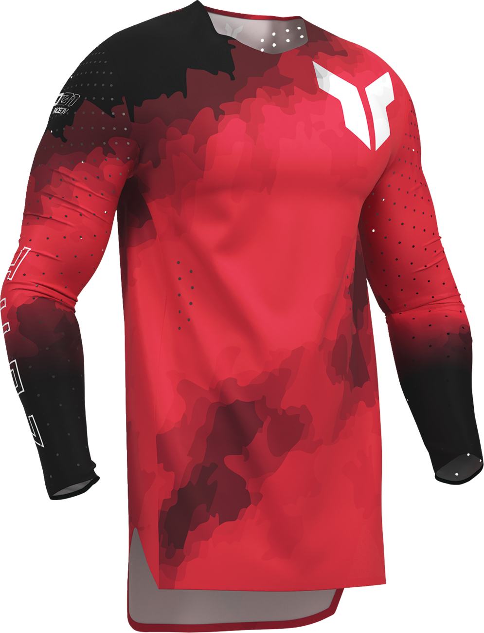 Adult - Thor Sportmode Carbon Jersey - Black/Red