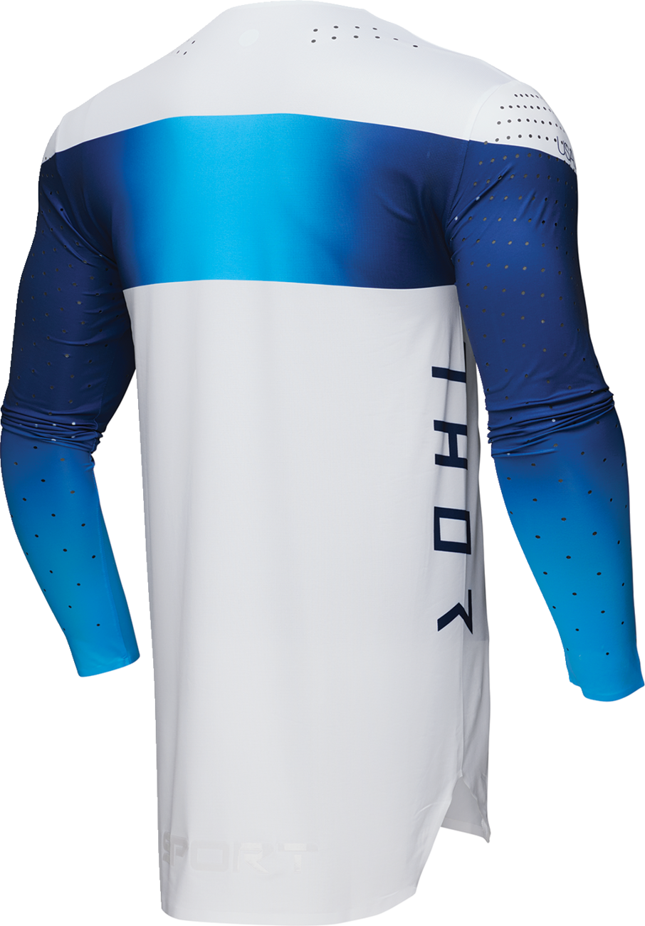 Adult - Thor Sportmode Strike Jersey — White/Blue/Navy