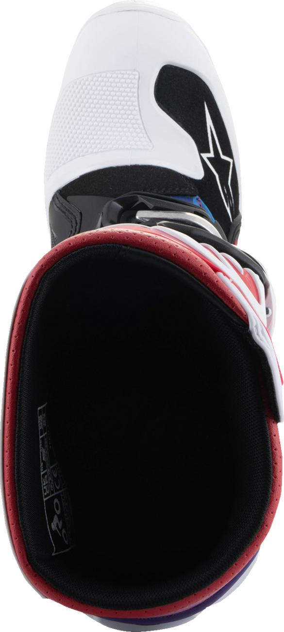Youth - Alpinestars Tech 7S Boots - White/Black/Rainbow
