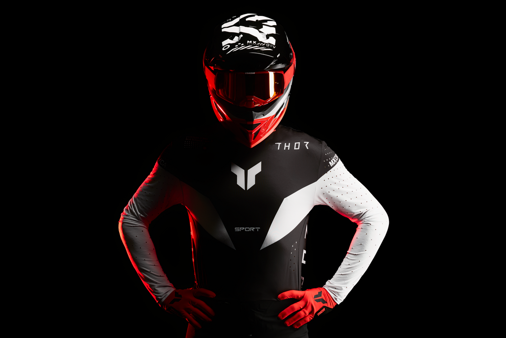 Adult - Thor Sportmode Strike Jersey — White/Black