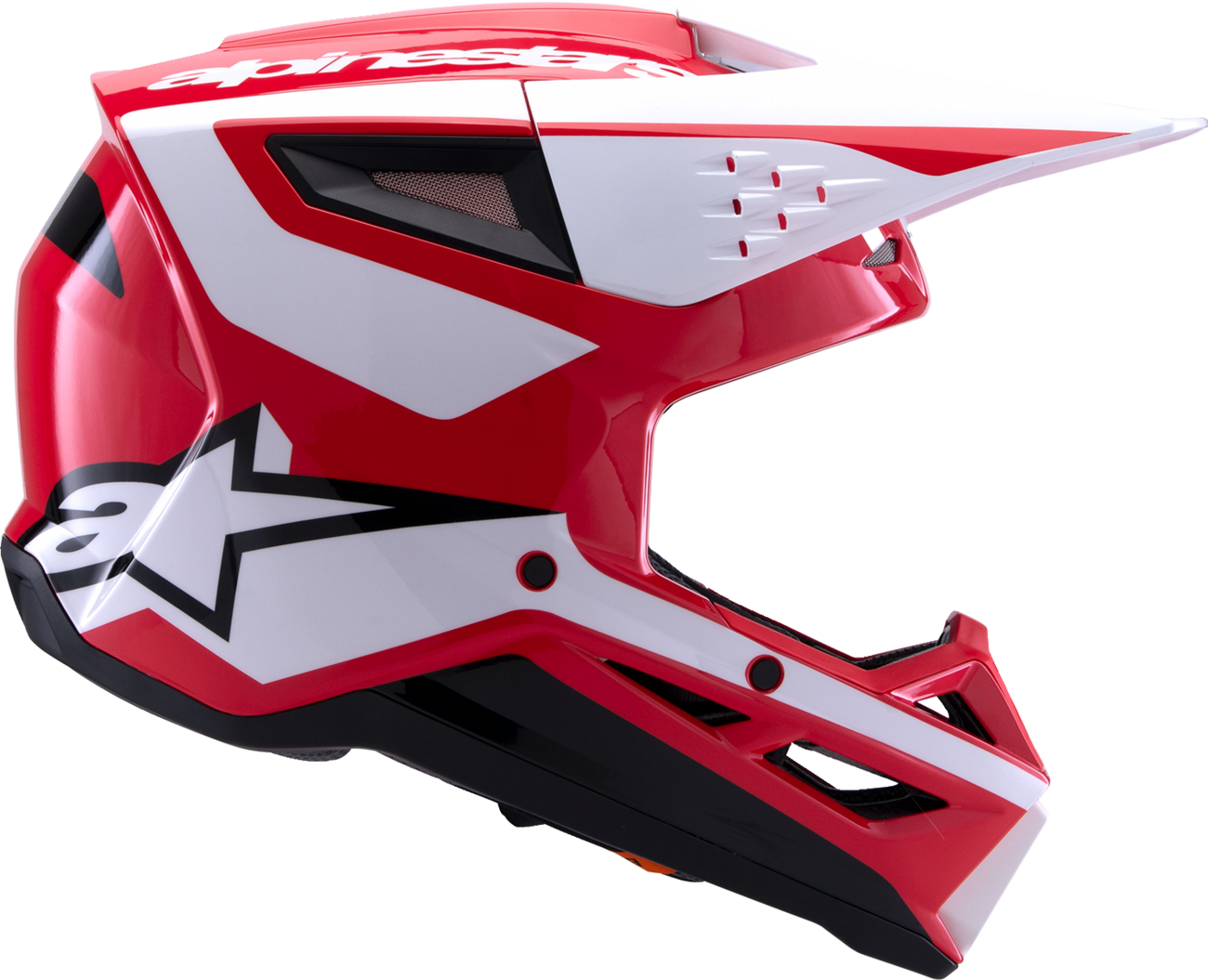 Adult - Alpinestars SM3 Heat Helmet - Gloss Red/White/Black