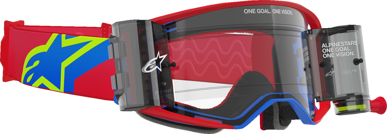 Alpinestars Supertech Roll-Off Goggle - Corp - Red/Blue
