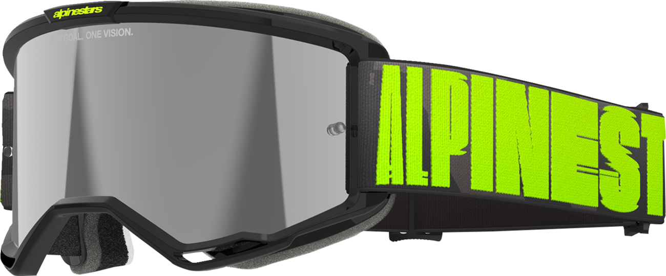 Alpinestars Vision 5 Goggle - Hollow - Charcoal/Yellow Fluo