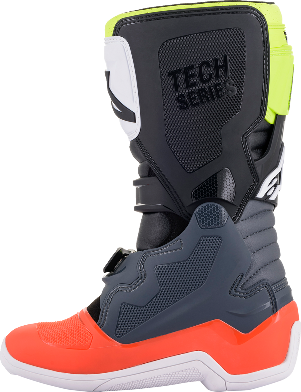 Youth - Alpinestars Tech 7S Boots - Black/Gray/Red/White/Yellow
