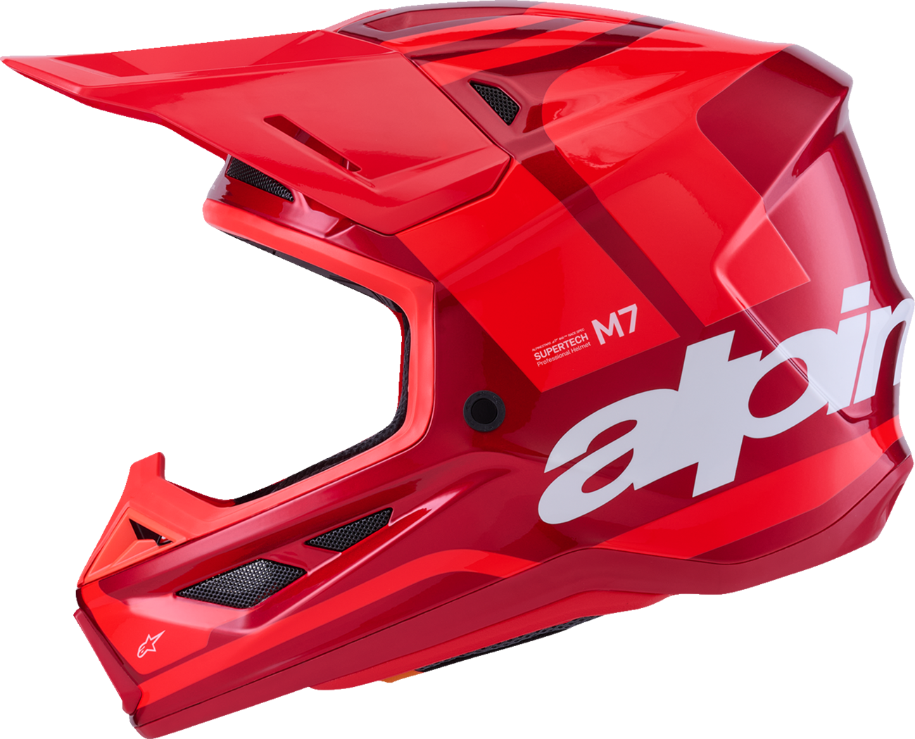 Adult - Alpinestars SM7 Core Helmet - Gloss Red