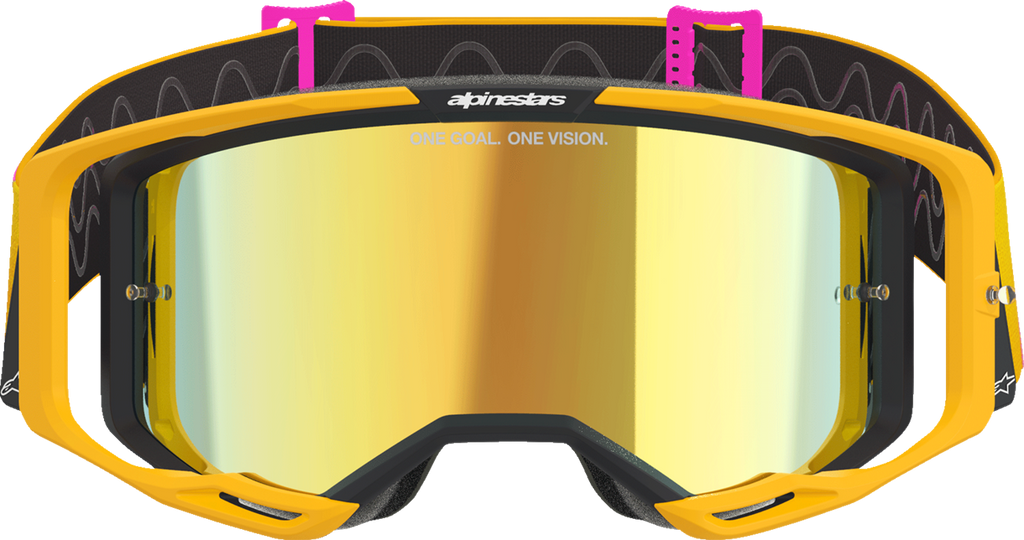 Alpinestars Vision 8 Goggle - Corp - Orange/Yellow/Pink