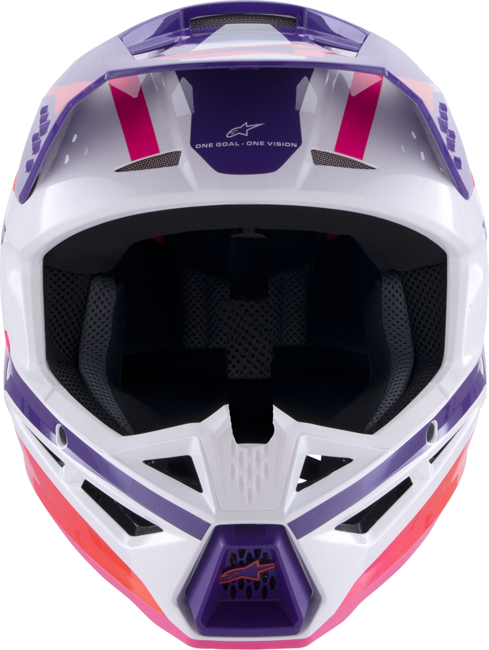 Adult - Alpinestars SM3 Heat Helmet - Gloss White/Purple/Pink