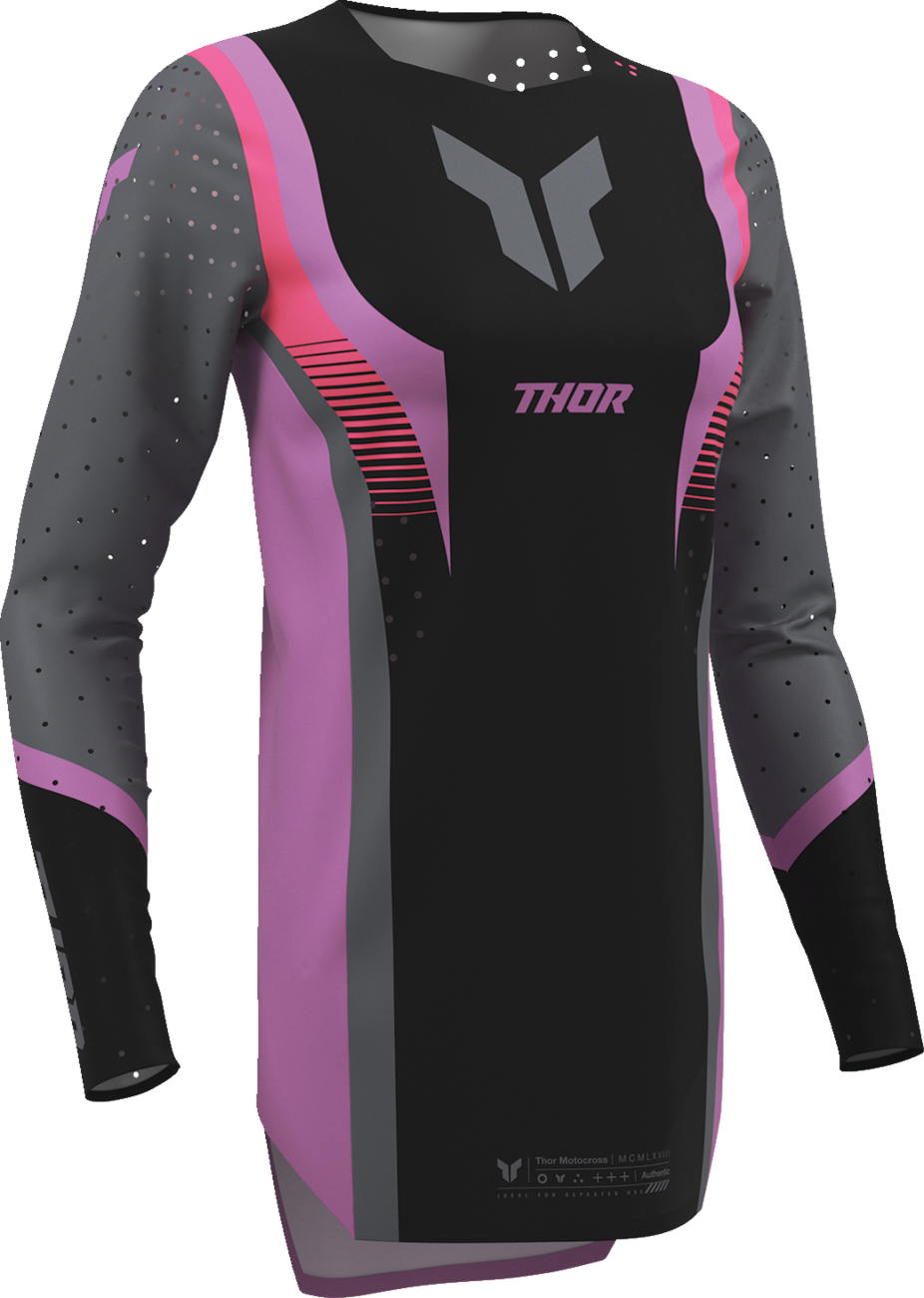Adult - Thor Women's Sportmode Velocity Jersey - Black/Orchid