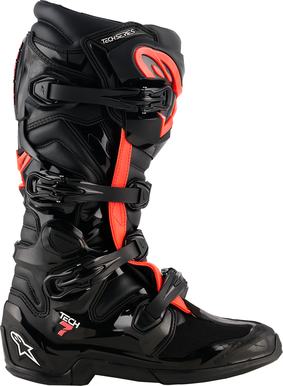 Adult - Alpinestars Tech 7 Boots - Fluorescent Red/Black