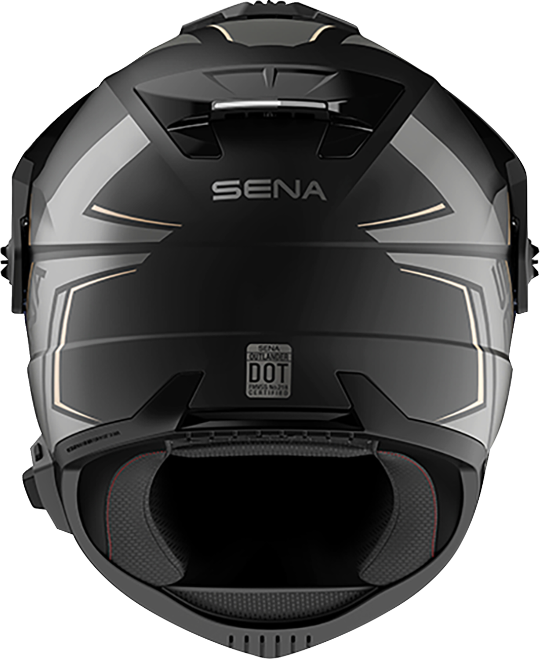 Adult - Sena Outlander Helmet - Matte Black