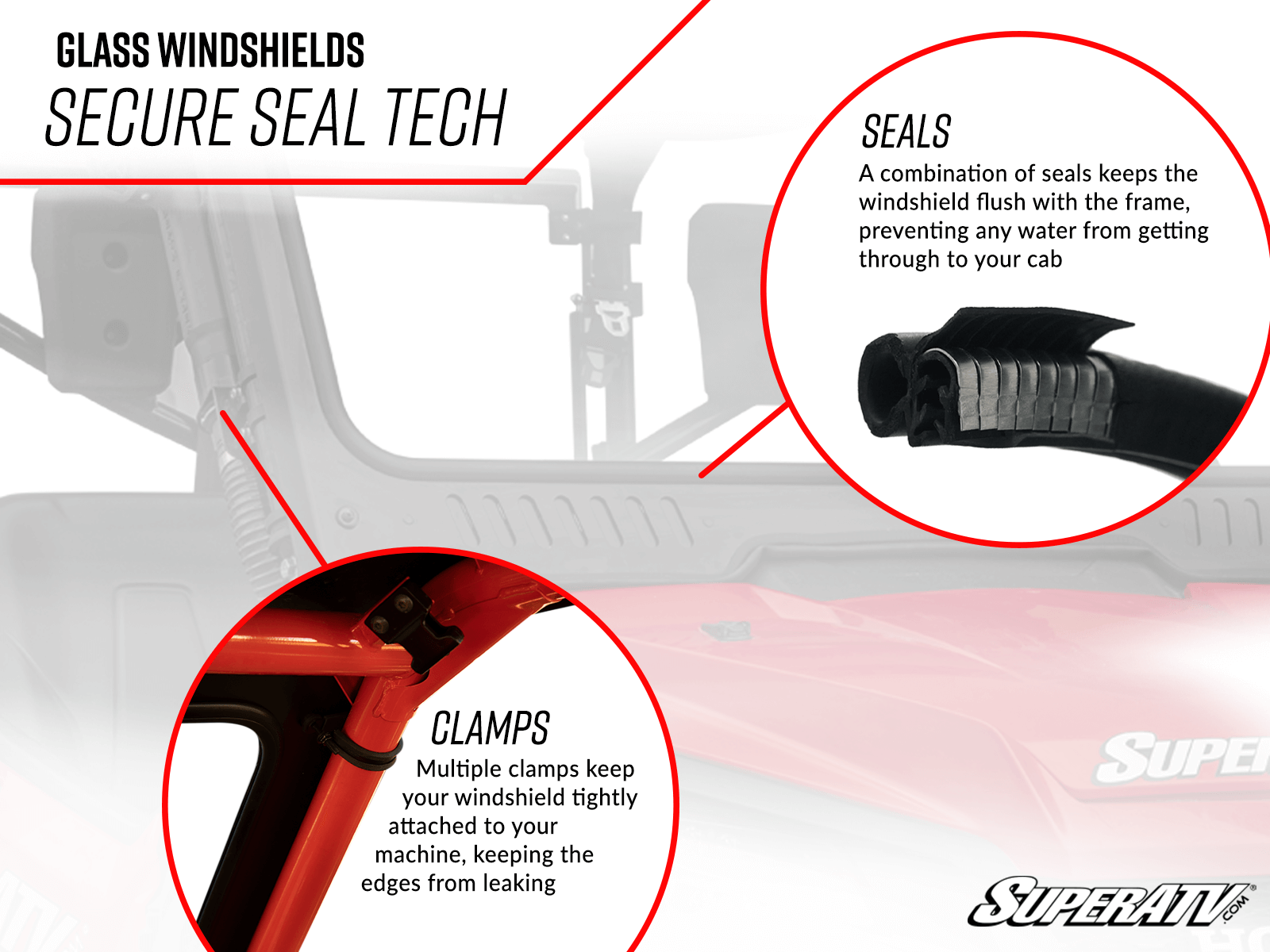 CAN-AM DEFENDER HD9 GLASS WINDSHIELD