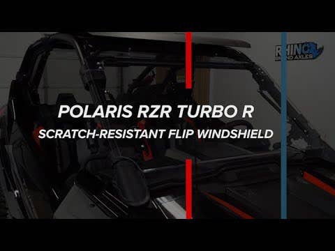 Polaris RZR Turbo R Flip Windshield