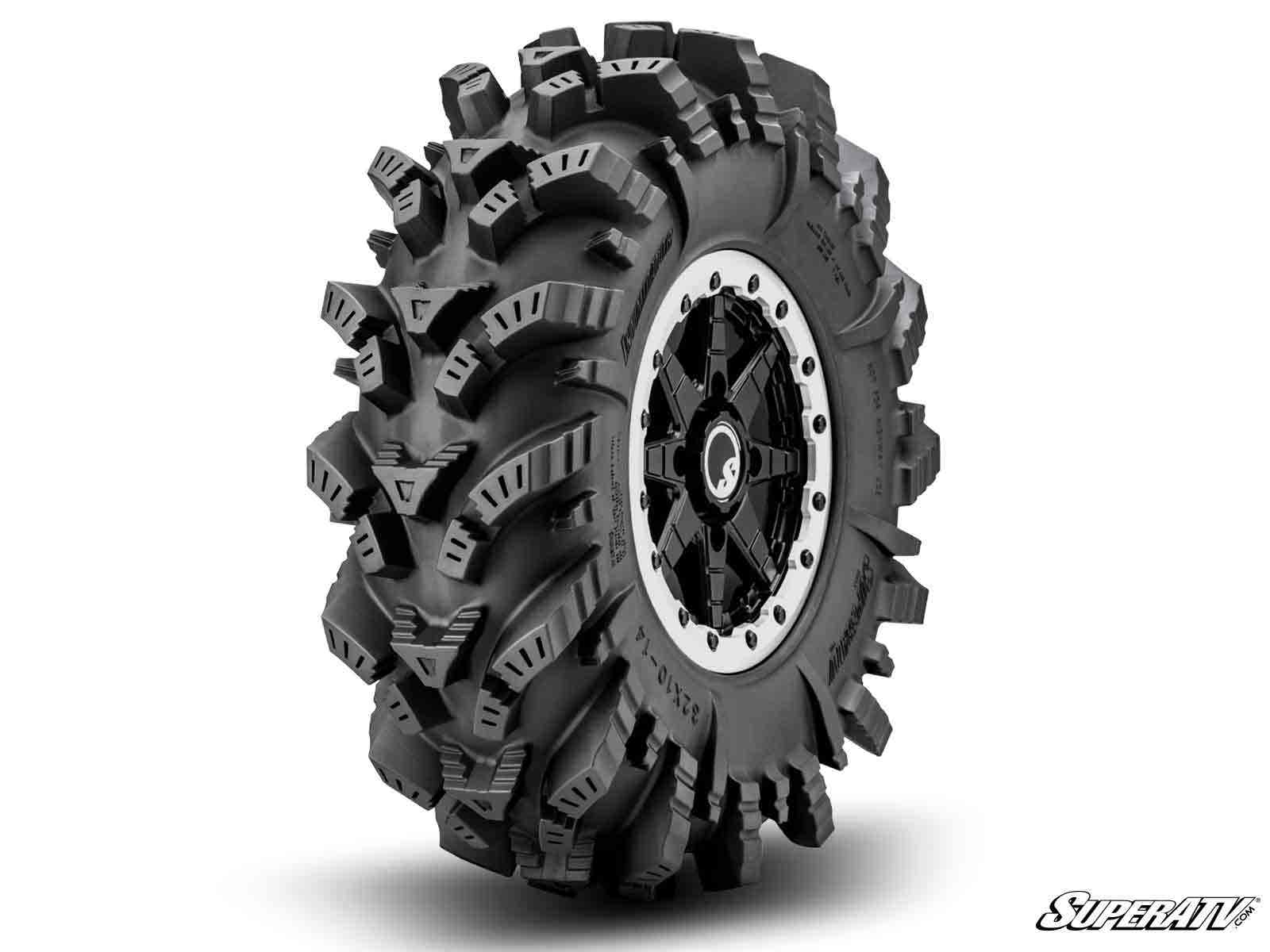 INTIMIDATOR TIRES 28X10X14 ON 14" HEALY LOCK SERIES WHEELS 4/137 PATTERN