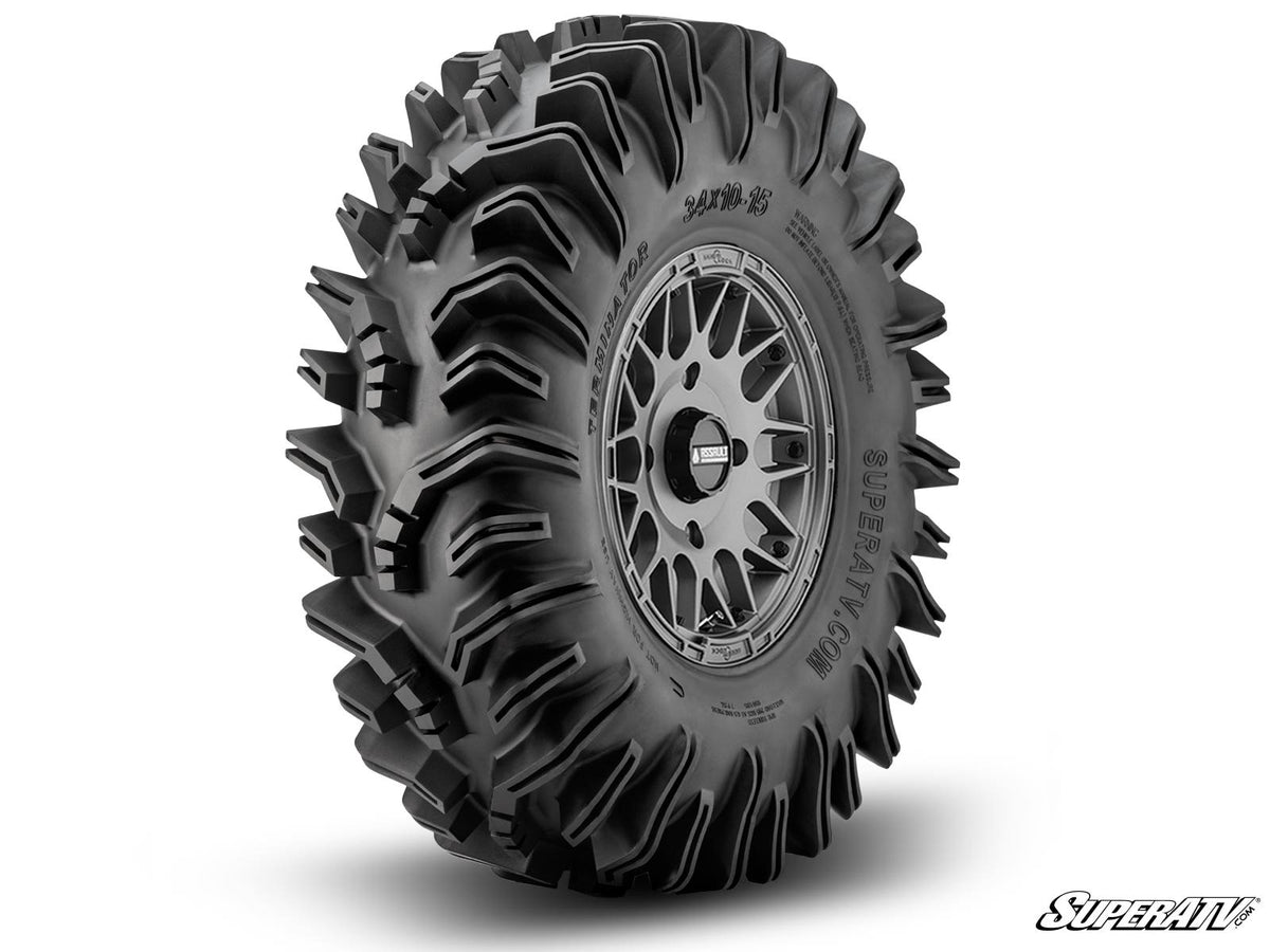 Intimidator Tires on Assault Hellfire – Matte Titanium