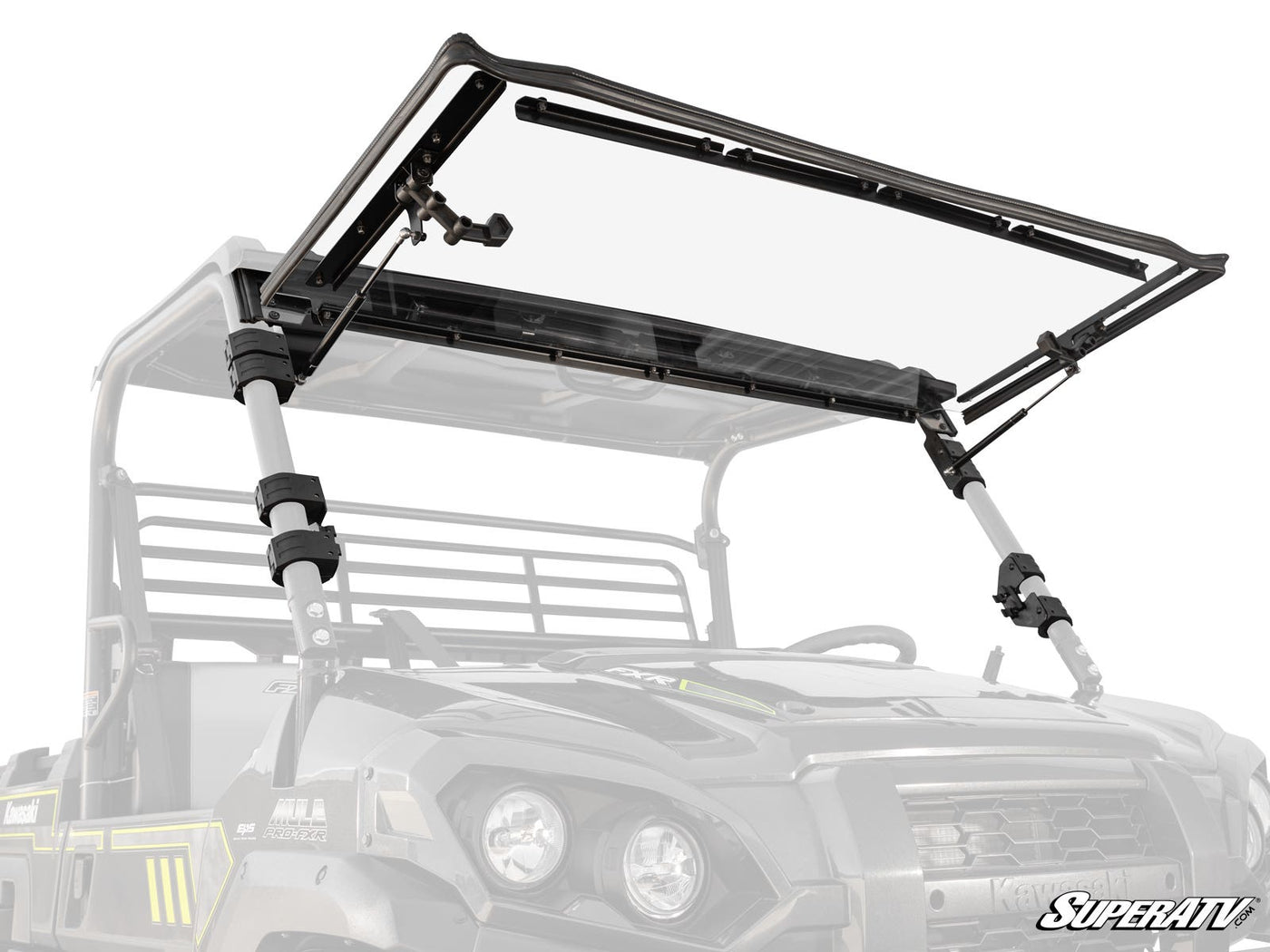 KAWASAKI MULE PRO SCRATCH RESISTANT FLIP WINDSHIELD