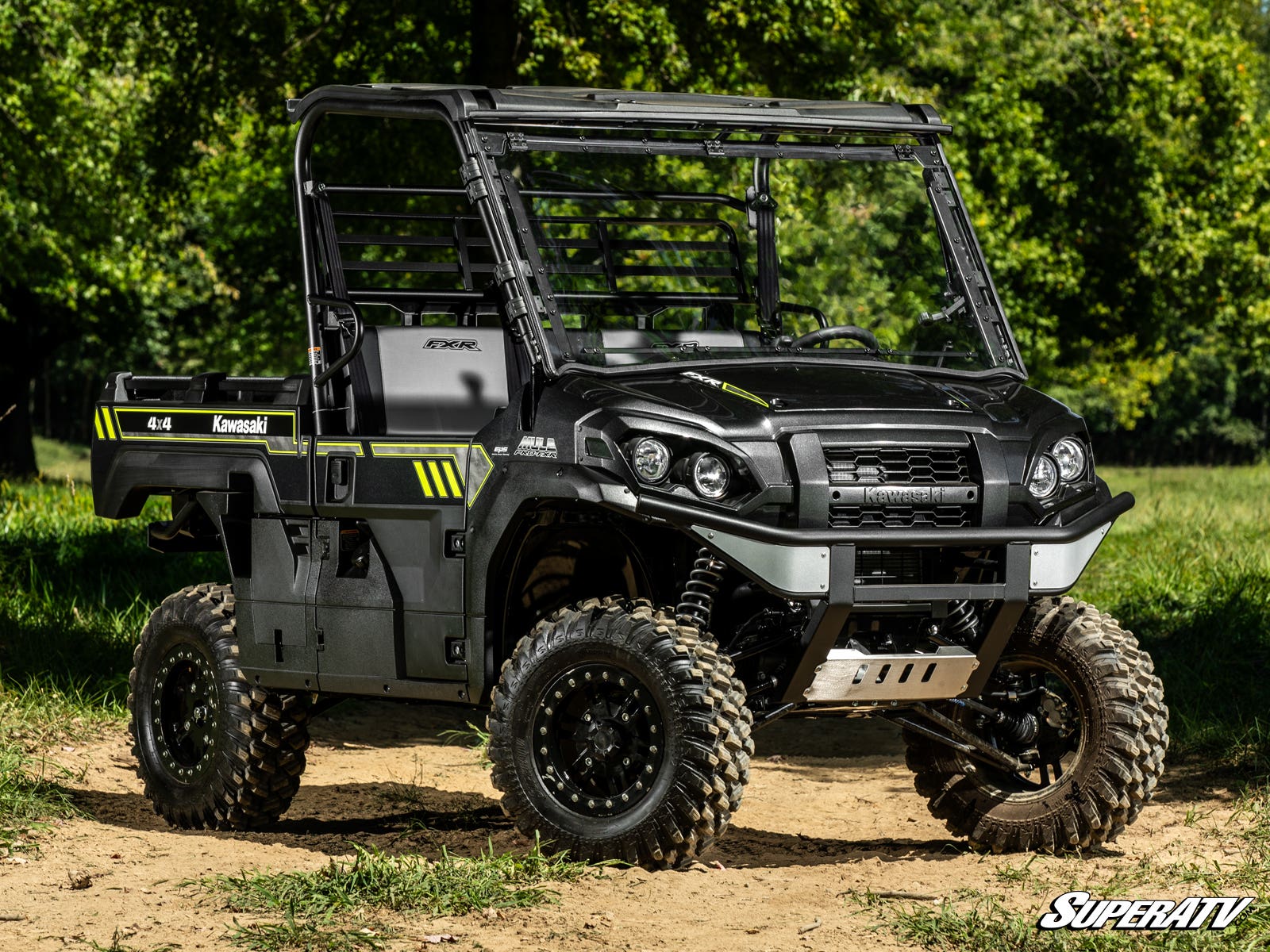 KAWASAKI MULE PRO SCRATCH RESISTANT FLIP WINDSHIELD