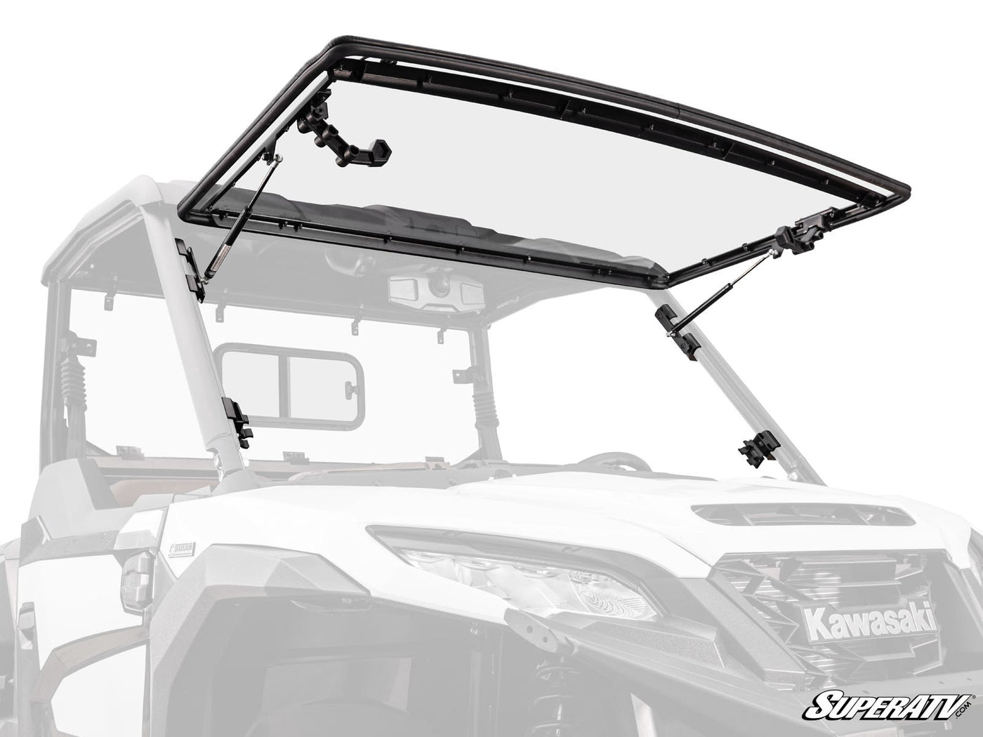 KAWASAKI RIDGE SCRATCH-RESISTANT FLIP WINDSHIELD