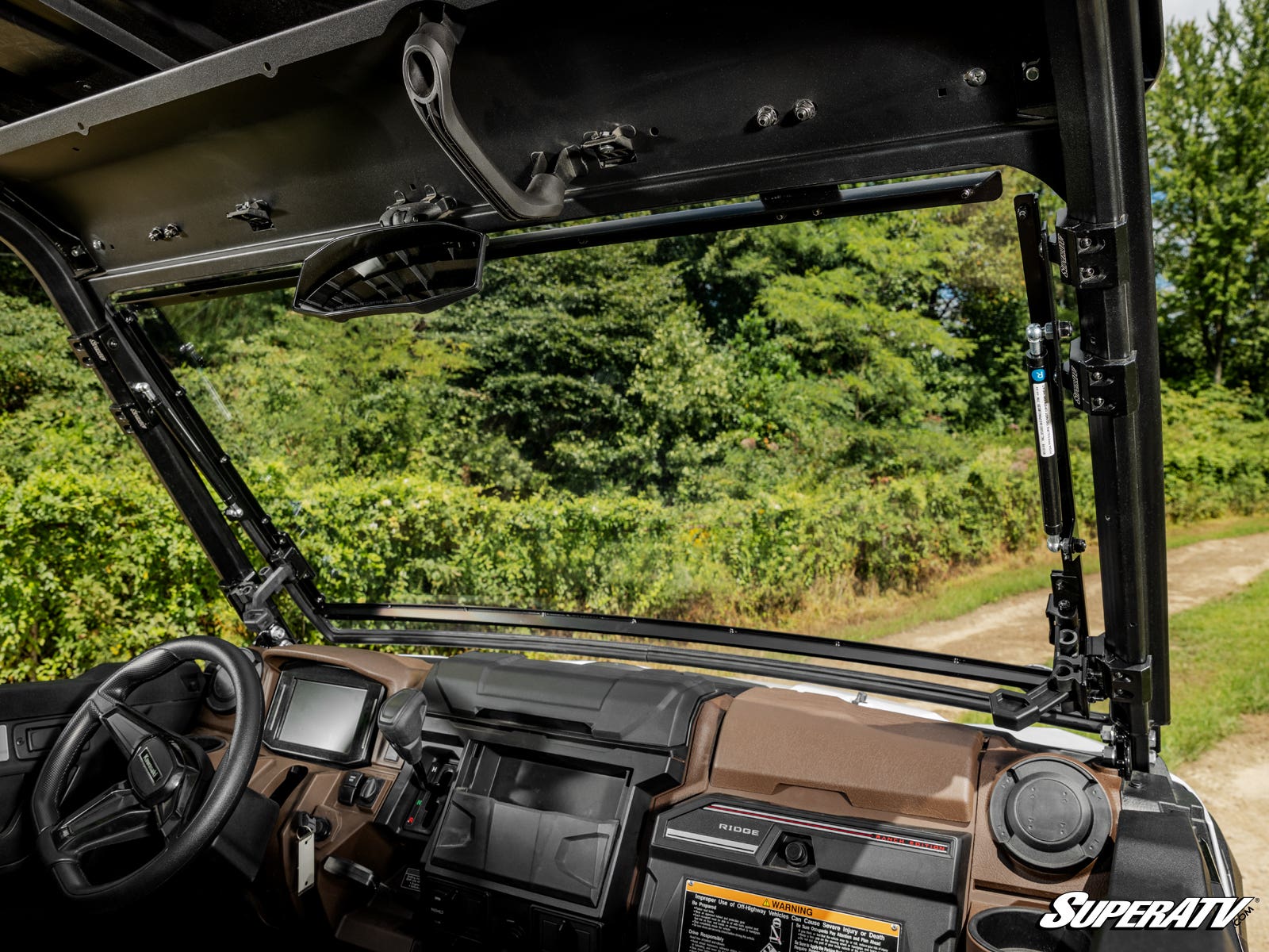 KAWASAKI RIDGE SCRATCH-RESISTANT FLIP WINDSHIELD