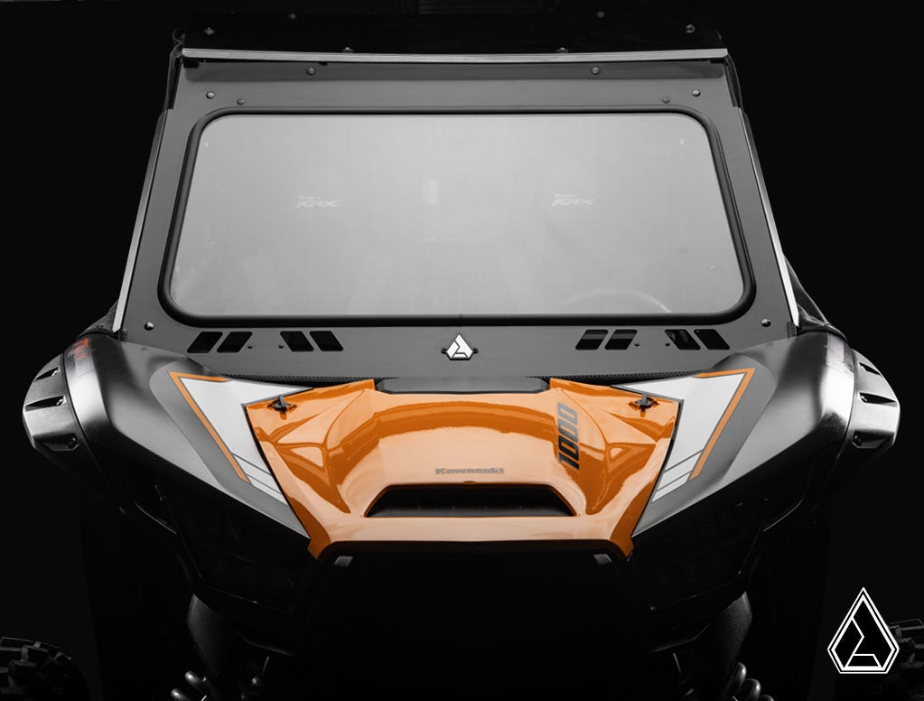 ASSAULT INDUSTRIES KAWASAKI TERYX KRX 1000 GLASS WINDSHIELD